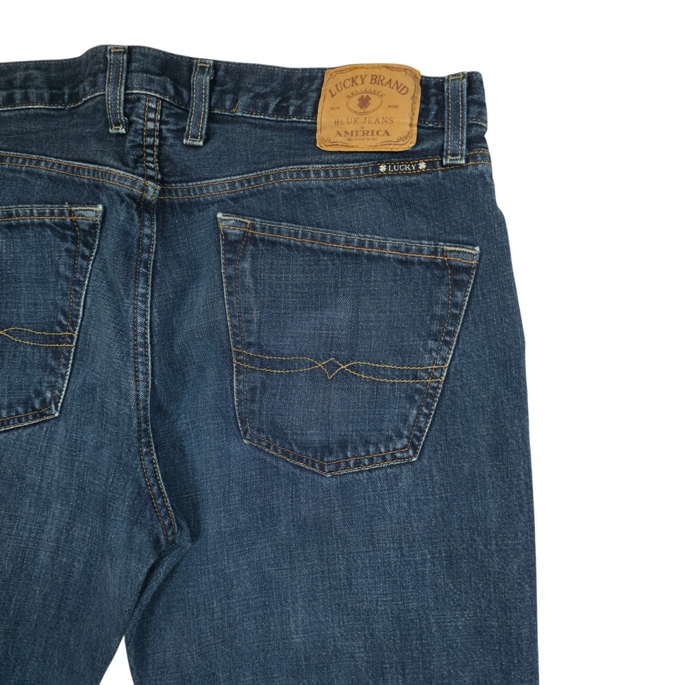 Lucky Brand Men's Straight Jeans - Indigo Blue Denim
